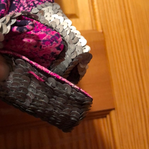 Gryphon high low sequin print belted silk dress - Picture 7 of 8